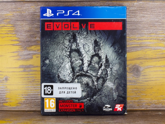 Игра Evolve includes Monster Expansion Pack для PlayStation 4, английский язык, диск (Б/У) - фото 55904