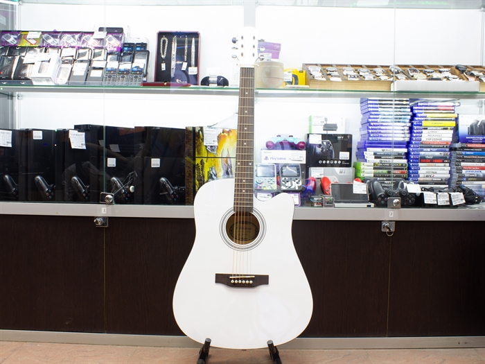 Акустическая гитара Elitaro E4120 WH, белая (новая) - фото 56493