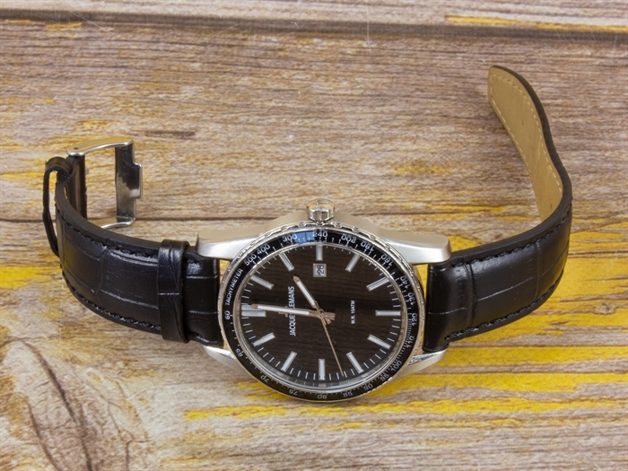 Наручные часы JACQUES LEMANS Classic, черный, мультиколор (БУ) - фото 57489