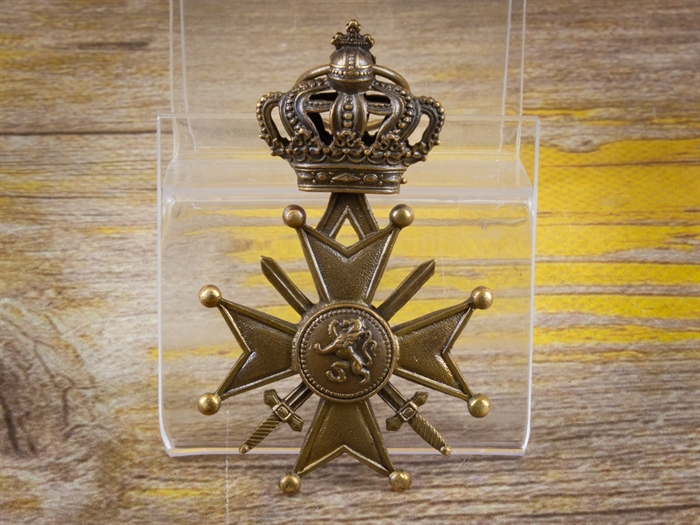 Военный крест образца 1915 г, Альберт I, Бельгия (Б/У) - фото 58097