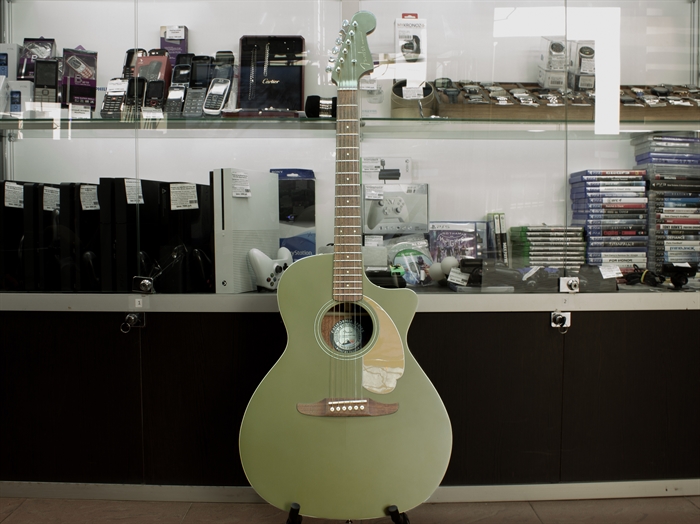 Электроакустическая гитара FENDER Newporter Player Olive Satin (Б/У) - фото 63238