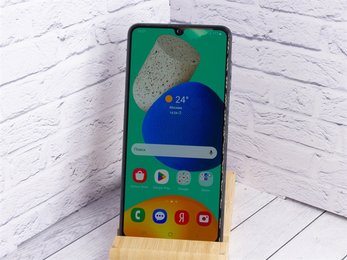 Смартфон Samsung Galaxy M32 (SM-M325FV) 6/128GB, Dual nano SIM, Helio G80, черный (Б/У) - фото 63849