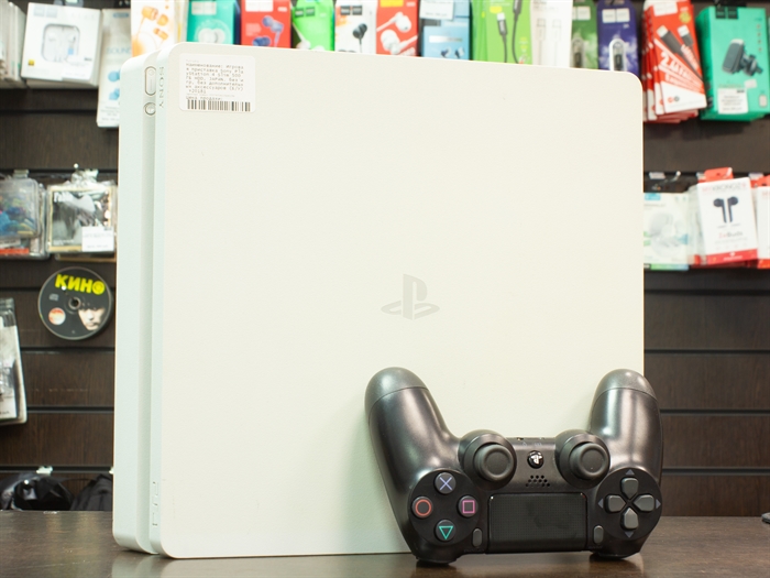 Игровая приставка Sony PlayStation 4 Slim 500 ГБ HDD, JAPAN, белый, без игр, без дополнительных аксессуаров (Б/У) - фото 66065