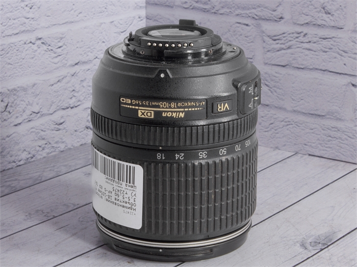 Объектив Nikon 18-105mm f/3.5-5.6G AF-S ED DX VR Nikkor (Б/У) 22475 - фото 68272