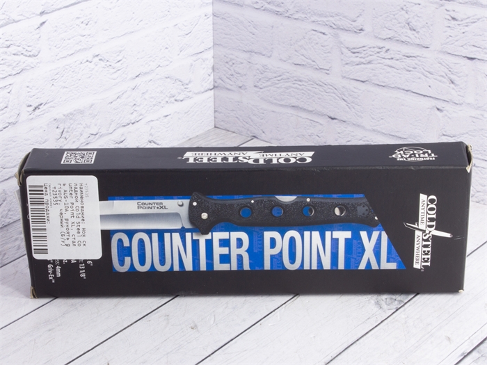 Нож складной Cold Steel Counter Point XL, сталь AUS-10A, рукоять grivory, черный (Б/У) 23535 - фото 69016