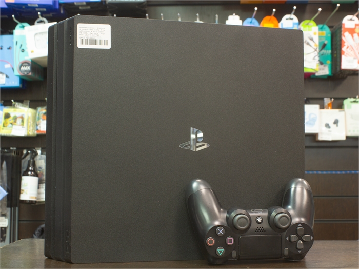 Игровая приставка Sony PlayStation 4 Pro 1000 ГБ HDD, без игр, без дополнительных аксессуаров, чёрный (Б/У) 27744 - фото 70589