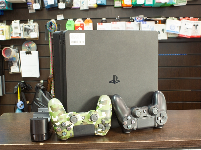 Игровая приставка Sony PlayStation 4 Slim 500 ГБ HDD, без игр, без дополнительных аксессуаров, (Б/У) 29317 - фото 71569