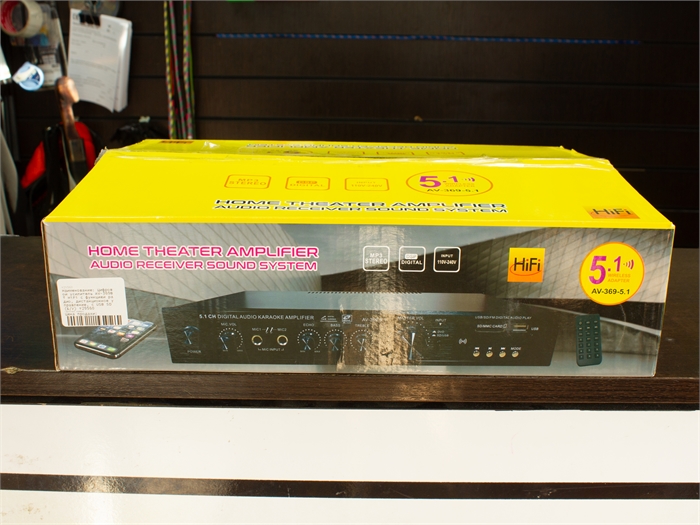 Цифровой усилитель AV-369BT HiFi с функцией радио, дистанционное управление, с USB SD (Б/У) 29560 - фото 71706