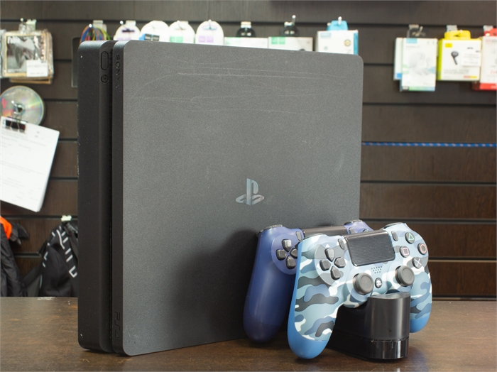 Игровая приставка Sony PlayStation 4 Slim 1000 ГБ HDD, без игр, без дополнительных аксессуаров (Б/У) 30445 - фото 72887
