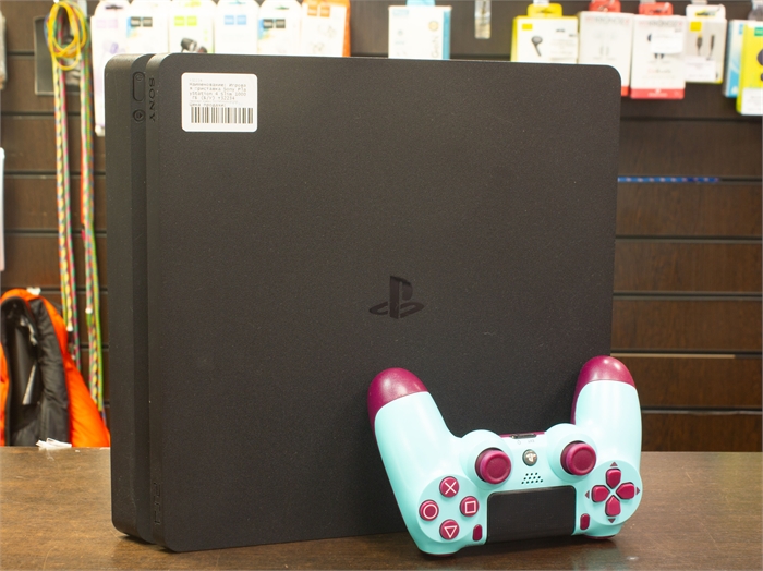 Игровая приставка Sony PlayStation 4 Slim 500 ГБ HDD, без игр, черный (Б/У) 32234 - фото 73948
