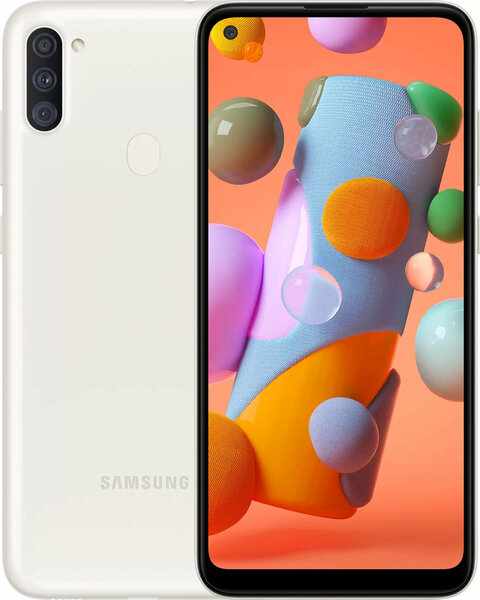 Смартфон Samsung Galaxy A11 2/32 ГБ белый (Новый) 32784 - фото 74191