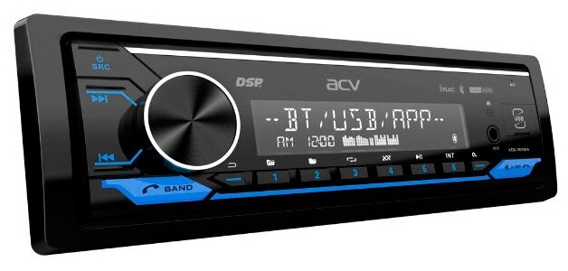 Автомагнитола-USB ACV ADX-907BM, Bluetooth, 1DIN, 4х50 Вт, пульт ДУ (Новая) 33126 - фото 74555