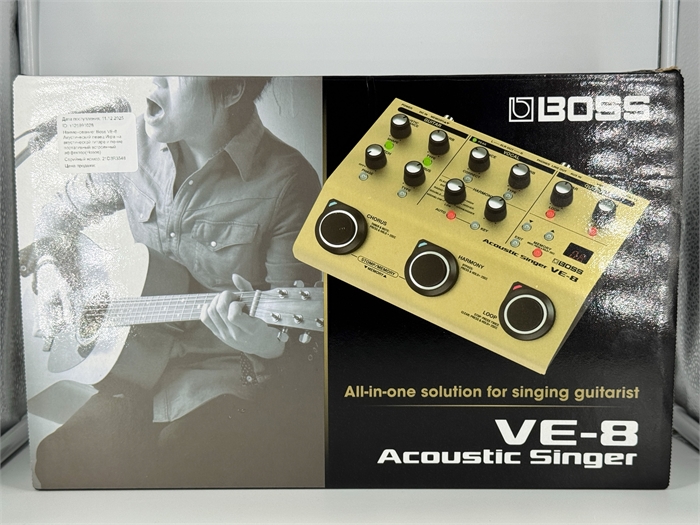 Boss VE-8 Акустический певец Игра на акустической гитаре и пение портативный встроенный эффектор (Новое) 125991028 - фото 75104
