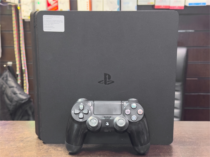 Игровая приставка Sony PlayStation 4 Slim 500 ГБ HDD, без игр, без дополнительных аксессуаров, чёрный(Б/У) 126027374 - фото 75205
