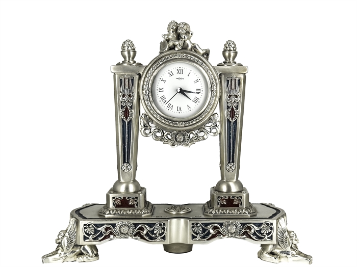 Настольные часы с маятником и колоннами Linea Argenti (Б\У) 126103479 - фото 75361