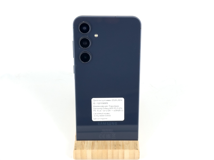 Смартфон Samsung Galaxy A55 5G 8/256 ГБ, Dual: nano SIM + eSIM, чёрный (Б\У) 126306069 - фото 75642