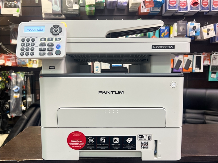 МФУ лазерное PANTUM M6800FDW "4 в 1", А4, 30 стр./мин, 60000 стр./мес, Дуплекс, АПД, Wi-Fi, сетевая карта (Б/У) 33129 - фото 75768