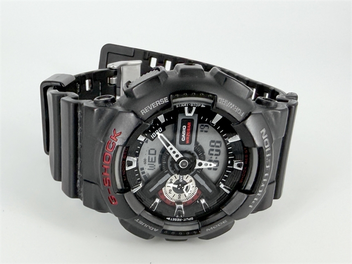 Японские наручные часы Casio G-SHOCK GA-110-1A с хронографом (Б/У) 126977175 - фото 76350