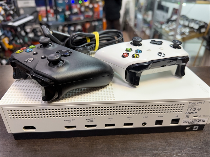 Игровая приставка Xbox One S 500 ГБ, Blu-ray, белый (Б/У) 127288856 - фото 76891