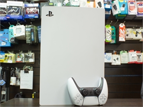 {{productViewItem.photos[photoViewList.activeNavIndex].Alt || productViewItem.photos[photoViewList.activeNavIndex].Description || 'Игровая приставка Sony PlayStation 5 Digital Edition, без дисковода, 825 ГБ SSD, без игр, без дополнительных аксессуаров, белый (Б/У)'}}
