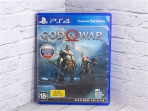 Игра God Of War для PlayStation 4, полностью на русском языке, диск (Б/У) 28687